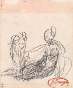 リクライニングフィギュア 作： George Romney